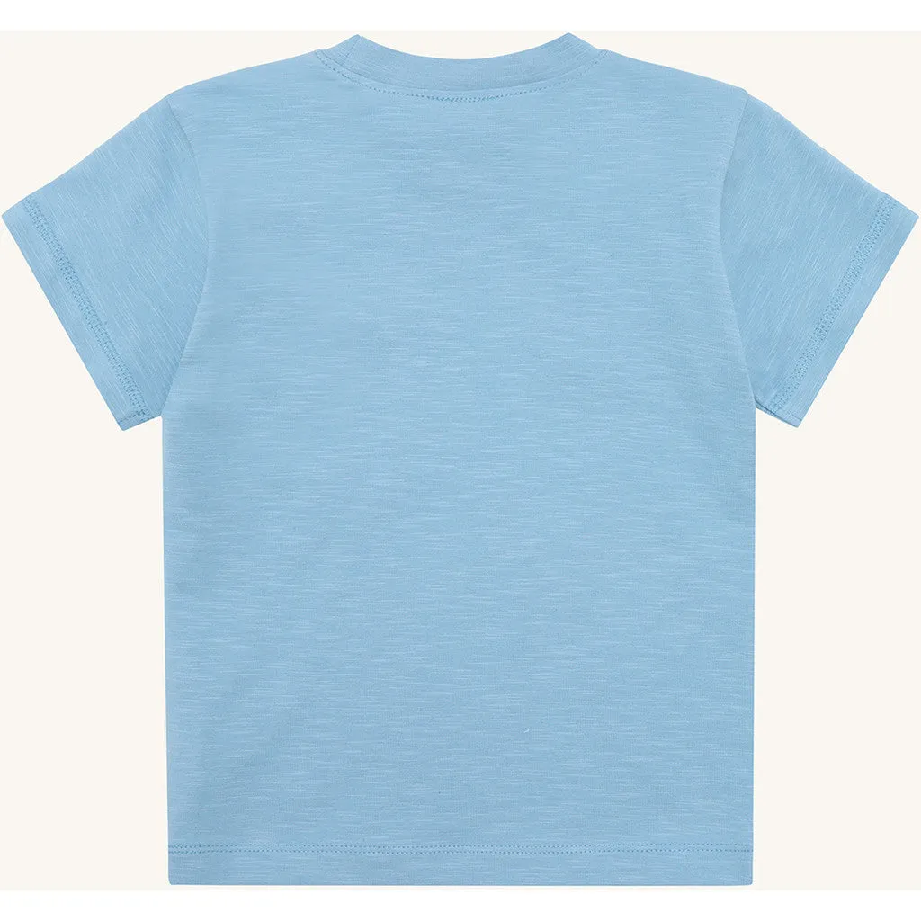 Hust & Claire Anton Slub kortærmet t-shirt Glacier øko