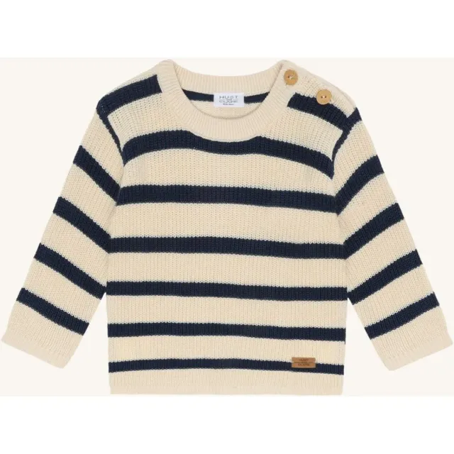 Hust & Claire HCPos Knit striktrøje Blues bambus