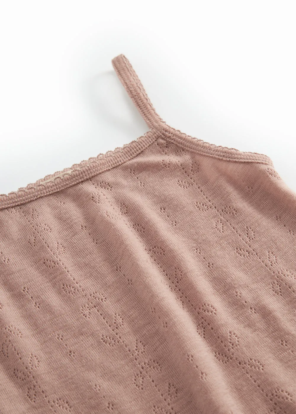 MarMar Strap Vest undertrøje Burnt Rose uld