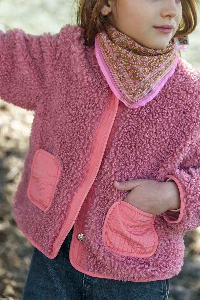 Bonton Molly Sherpa Terracotta jakke str 6A teddy