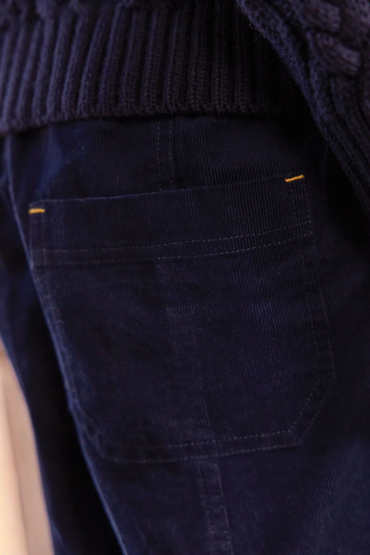 Bonton Patrick Sailor Blue veloursbukser