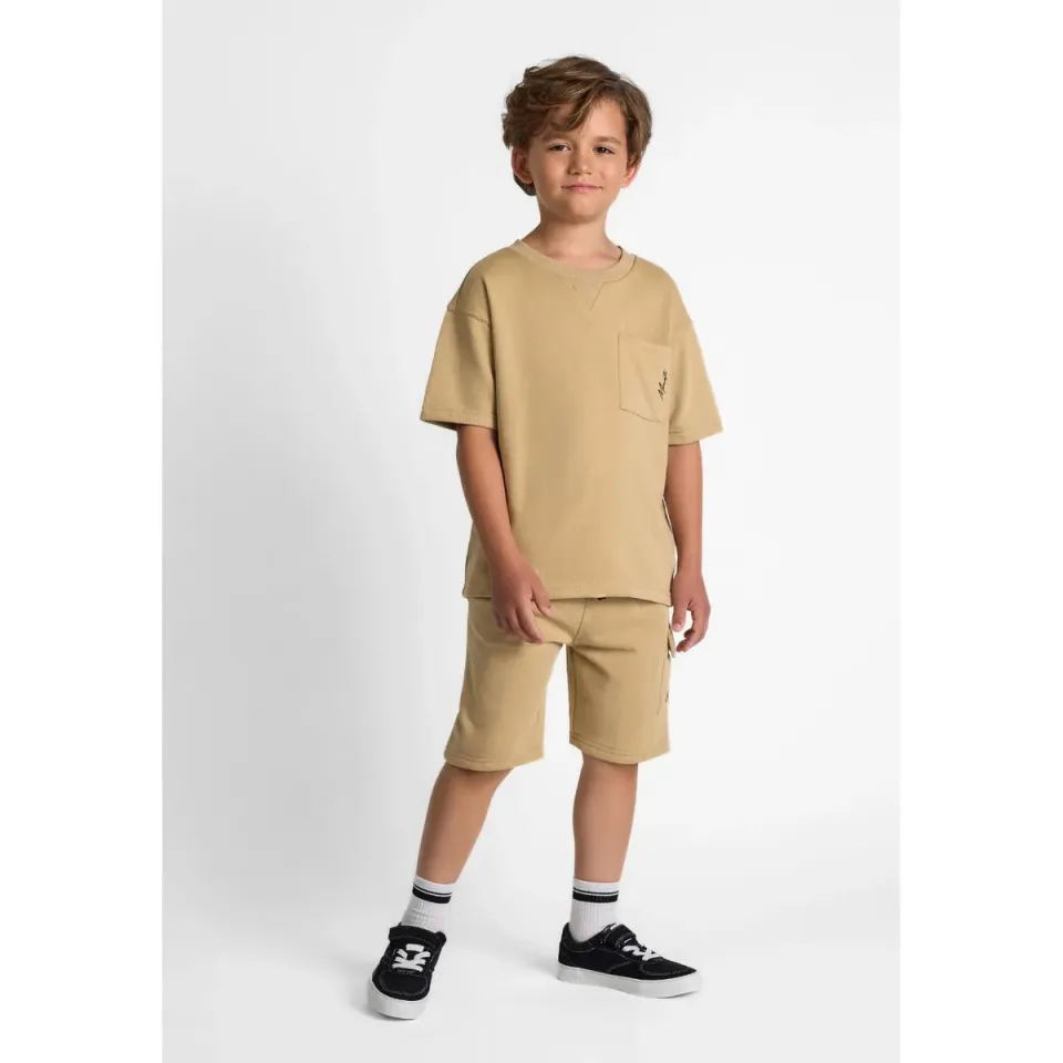 Minoti 43375 Shortssæt drenge camel jersey