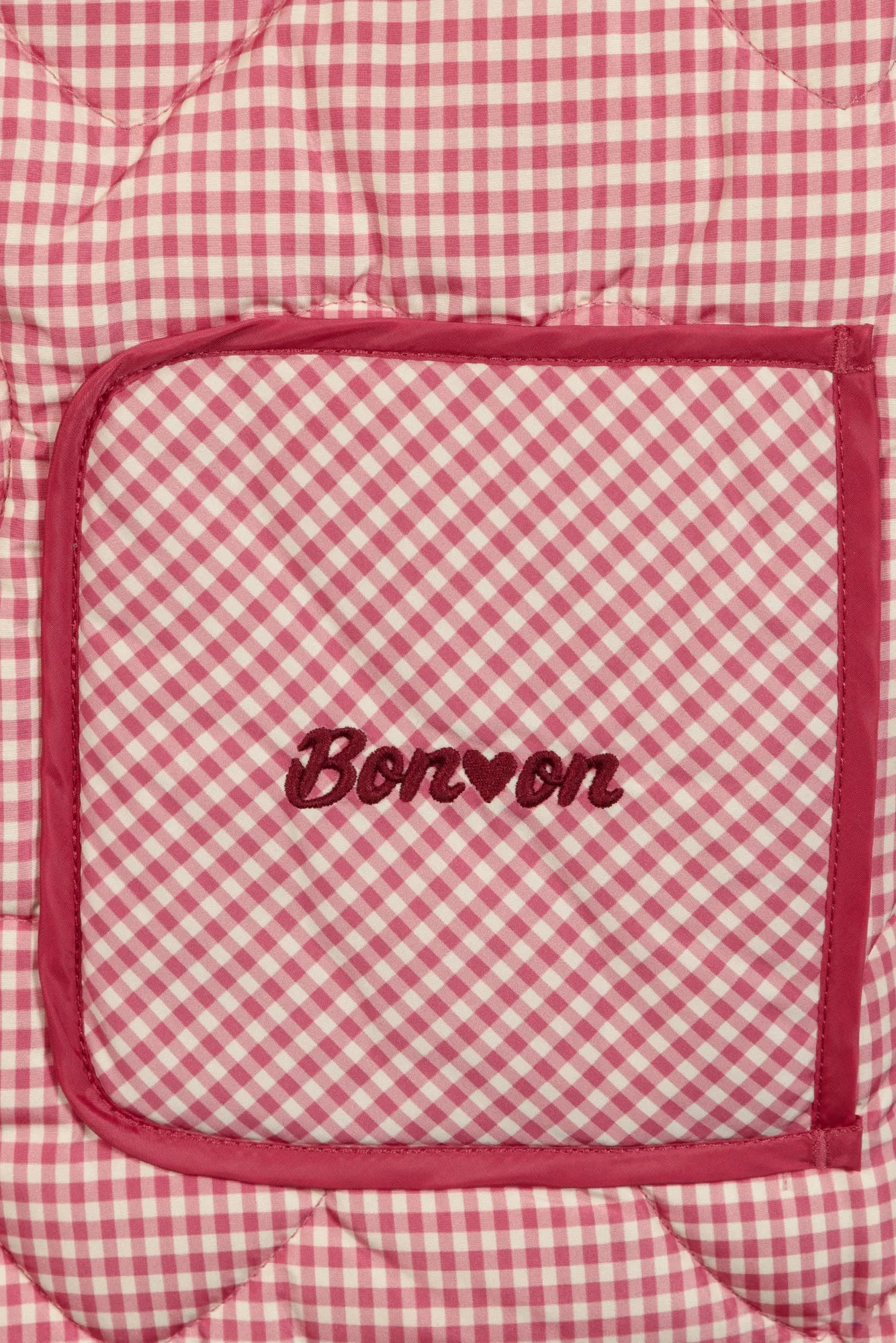 Bonton Prunette Vichy Rose jakke rosa ternet