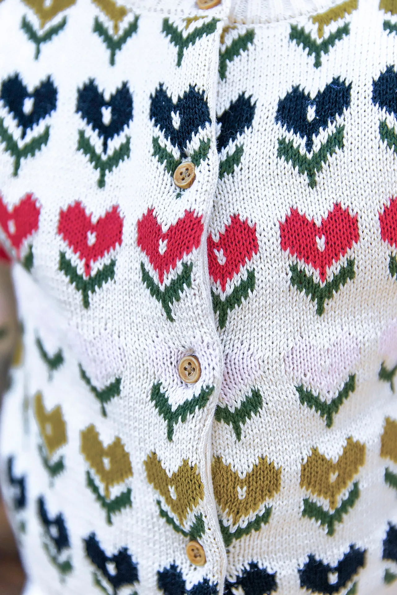 Bonton Maligne Mouton babycardigan ecru bomuld
