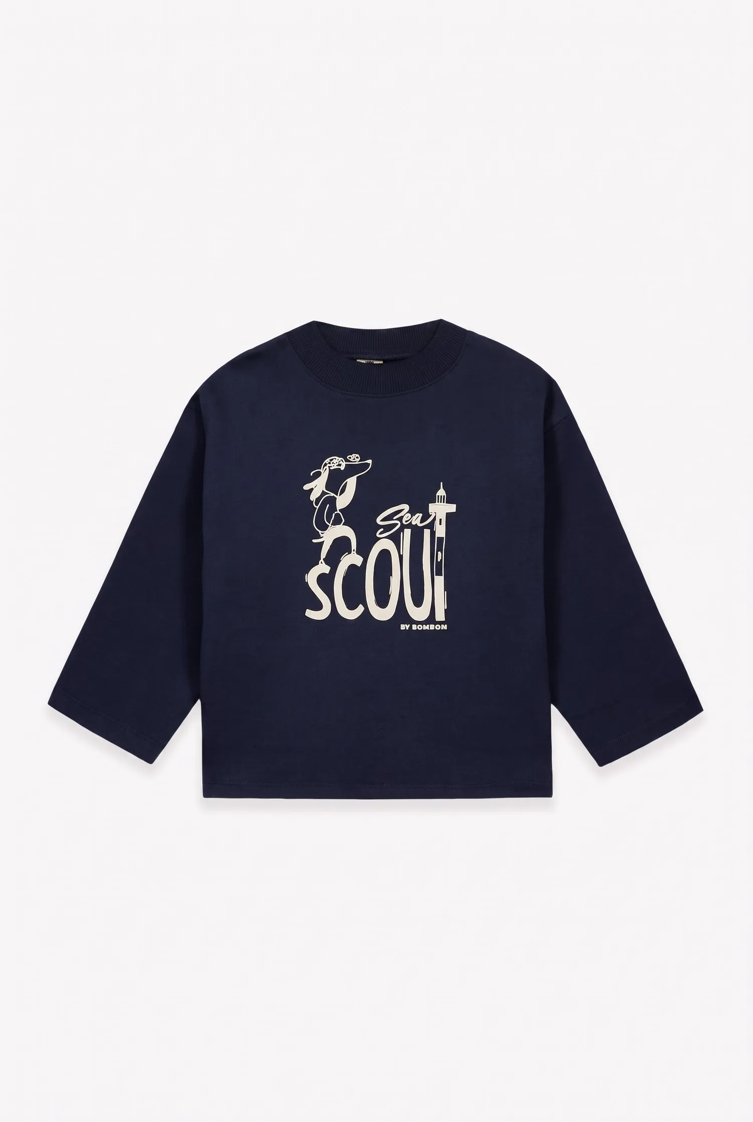 Bonton Laurel sweatshirt sea bomuld med print