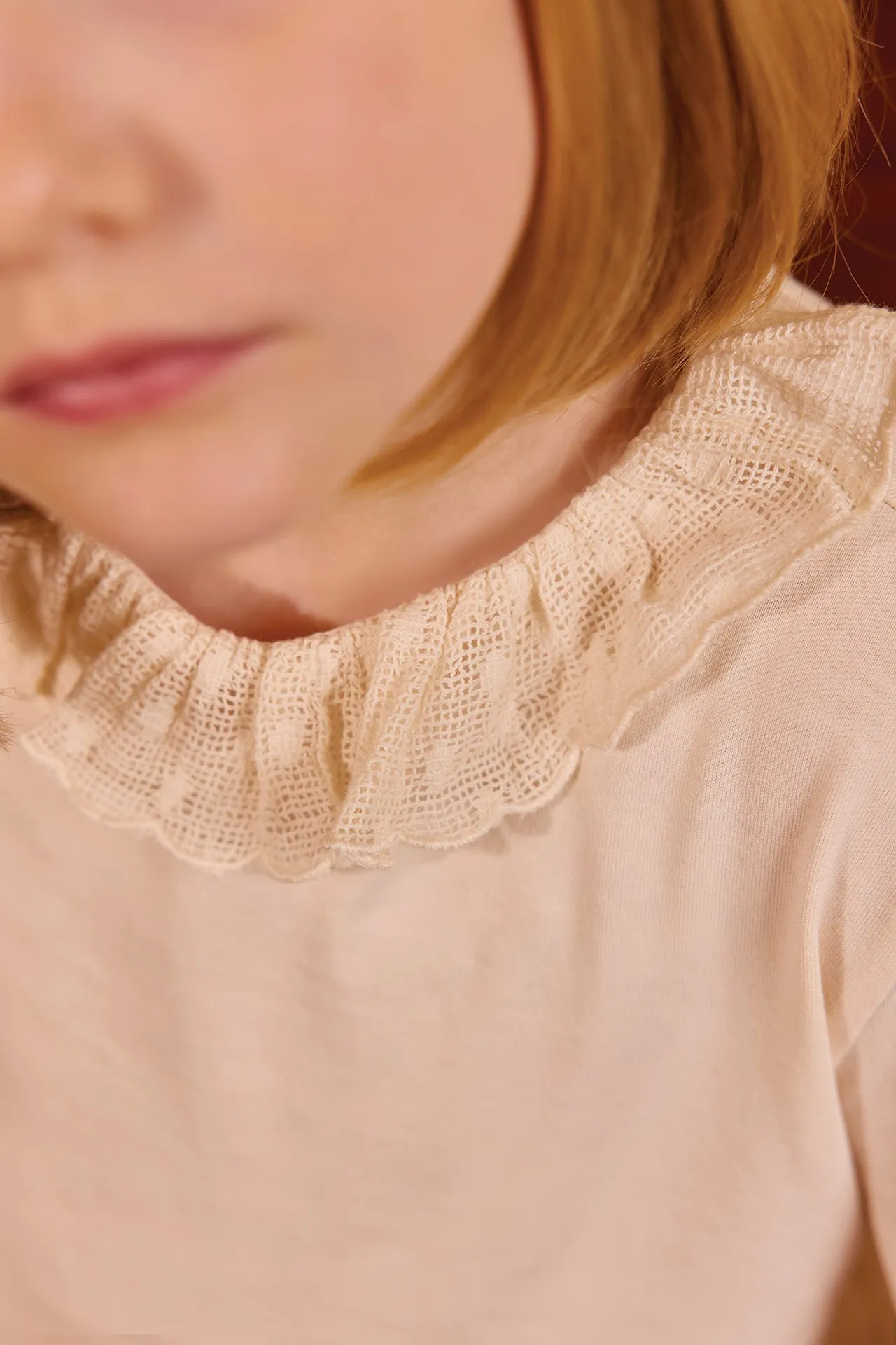 Bonton Piris Milk t-shirt ecru bomuld flæse