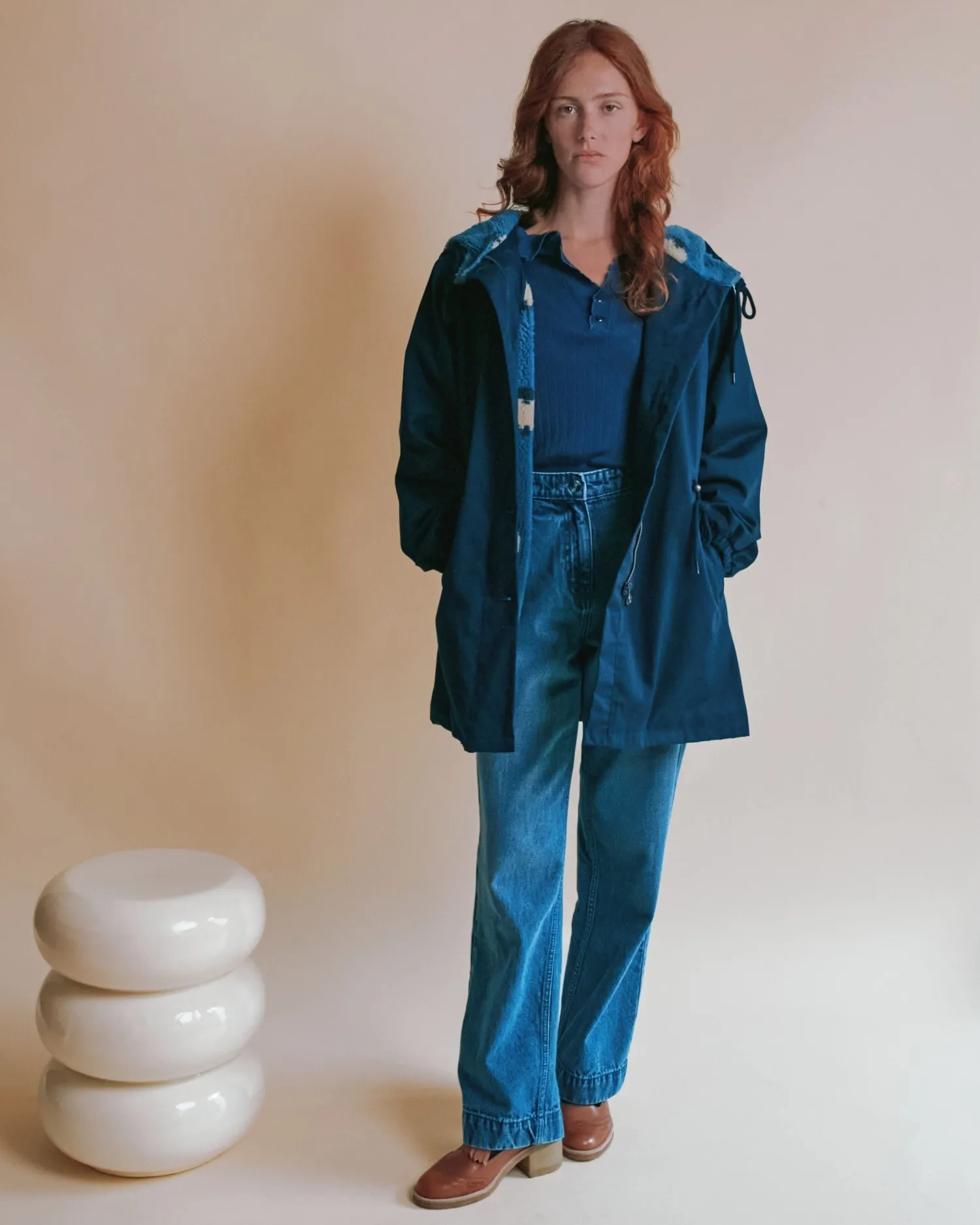Emile et Ida Emeron parka dame marine foret