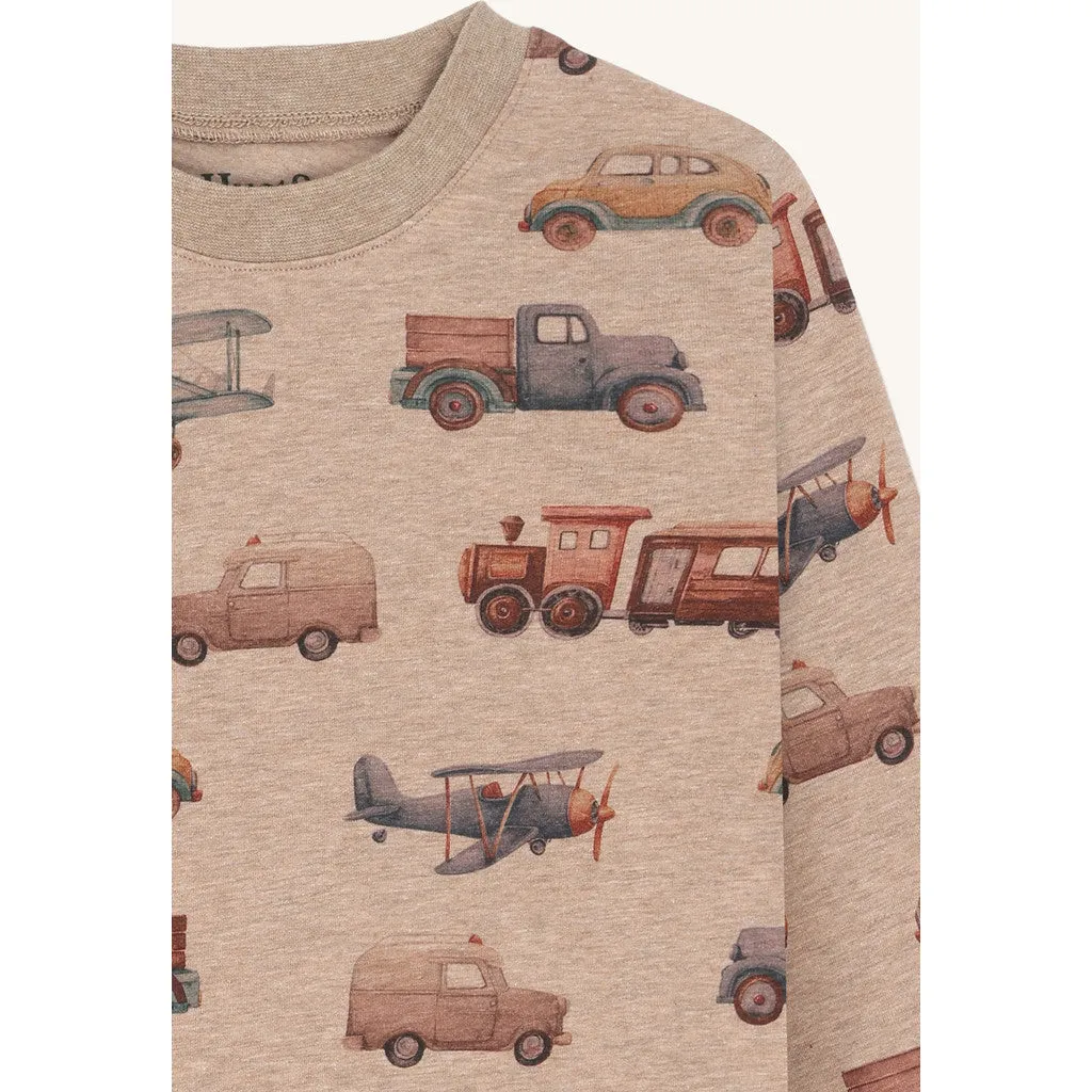 Hust & Claire HC Anton Motor langærmet T-shirt Biscuit øko