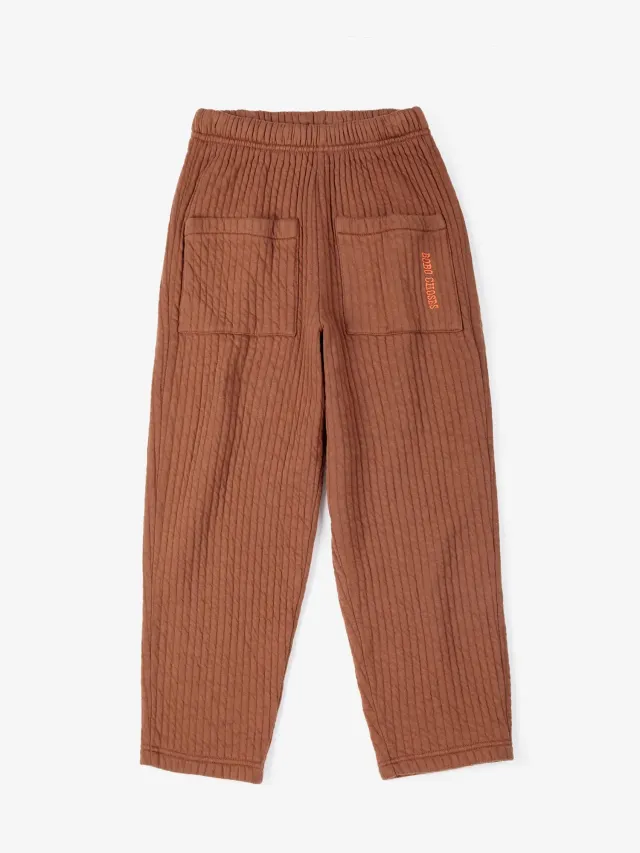Bobo Choses All About Monsters joggingbukser brune quiltet