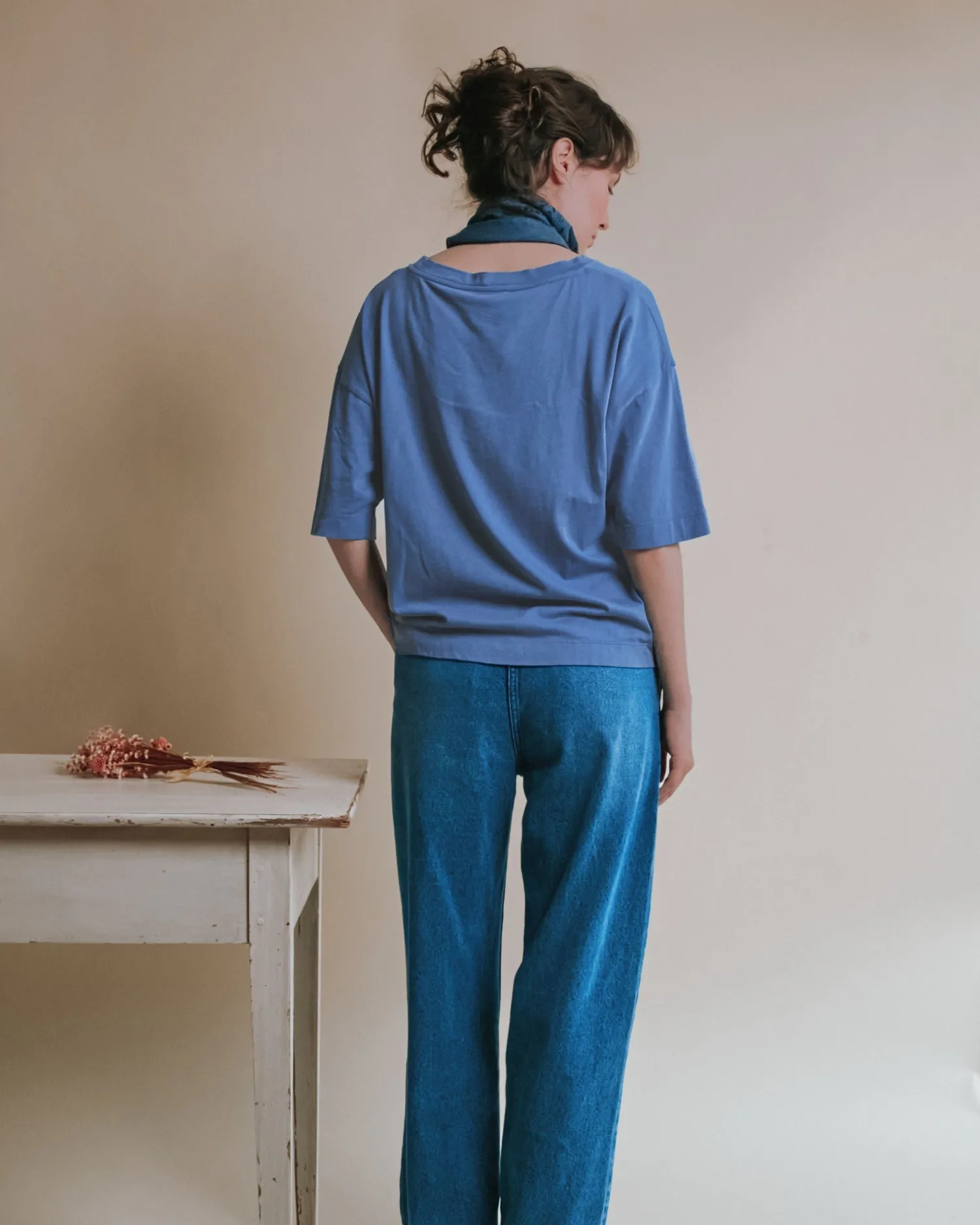 Emile et Ida Ballade Folk Elly T-shirt blå oversize