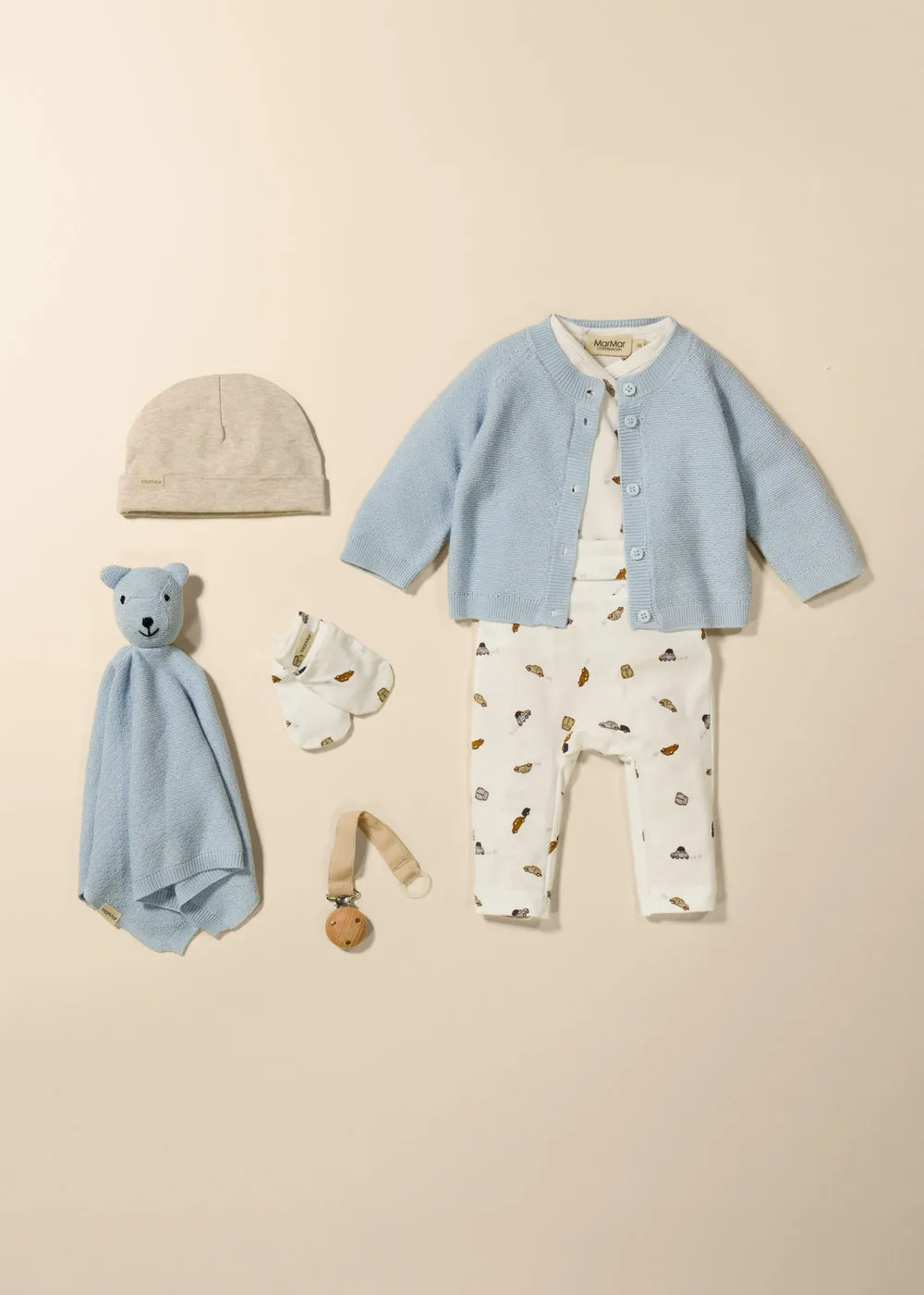 MarMar Teddy Cloth nusseklud Cerulean Sky strik