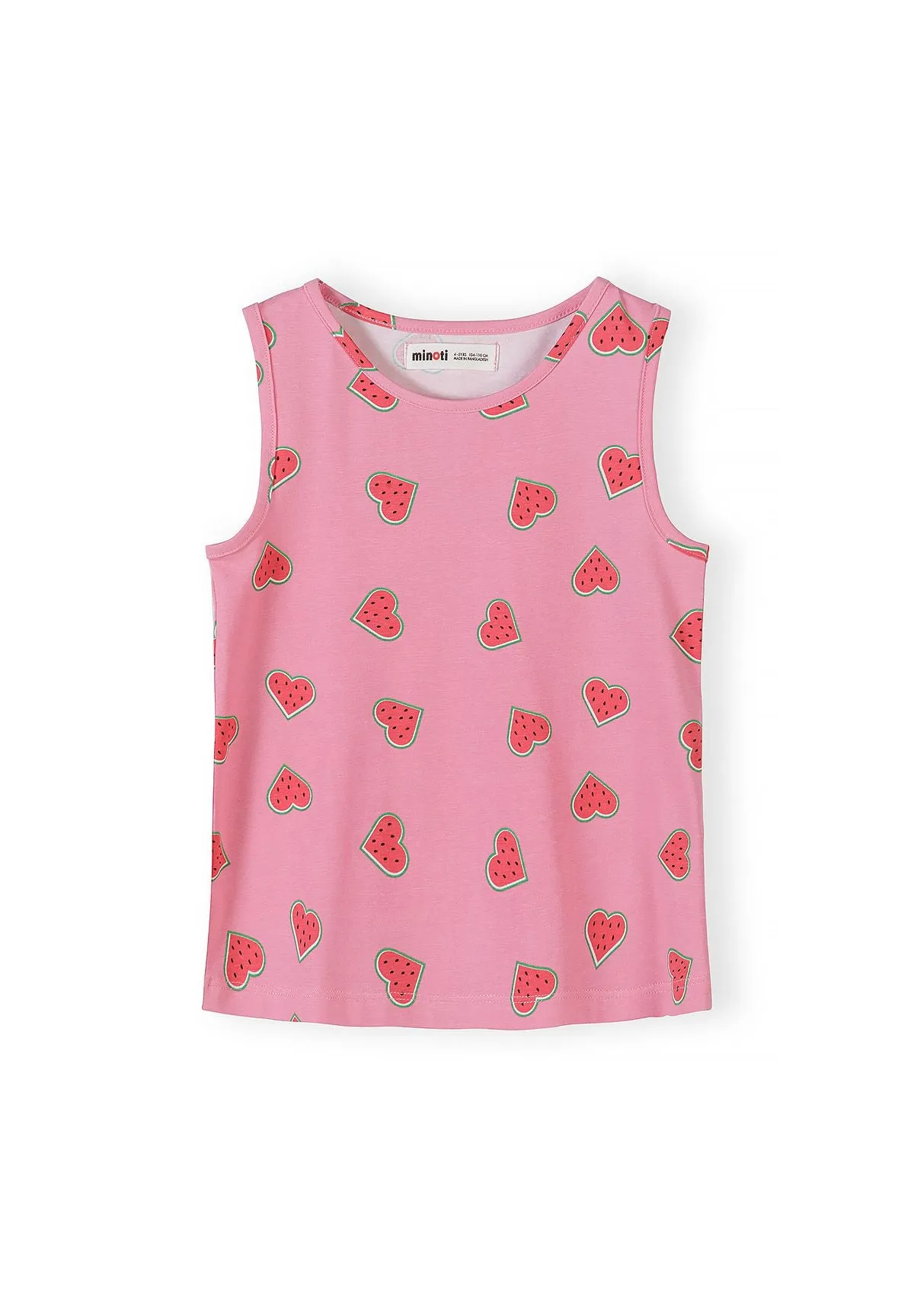 Minoti 44900 pyjamas 2-pak hvid shorts til piger