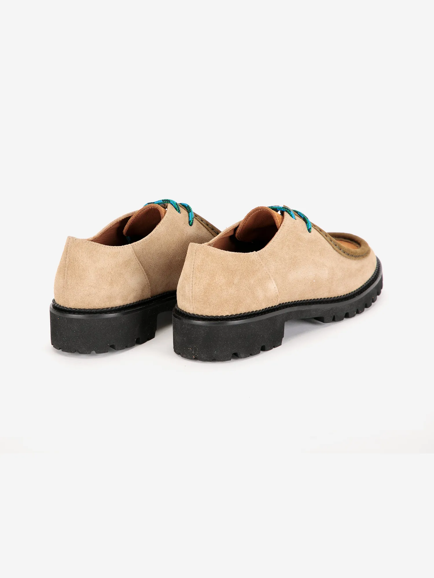Bobo Choses Color Block Wallabee sko 36 beige ruskind