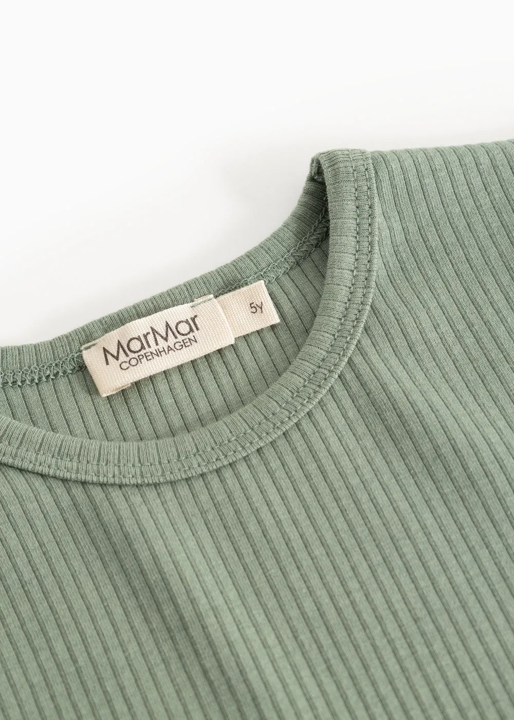 MarMar Plain Tee LS t-shirt Frosted Green modal strækbar
