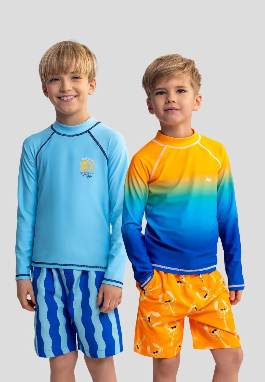 Minoti 44515 badebluse 2-pak turkis langærmet