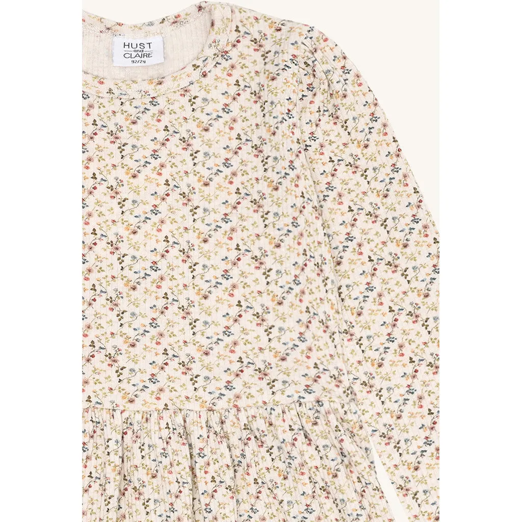 Hust & Claire HCDonna Little roses kjole Whisper Melange