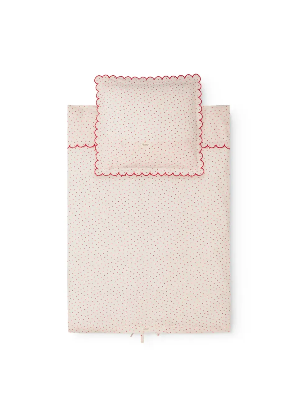 MarMar Bed Linen Scallop Junior sengetøj Happy Hearts 100x140