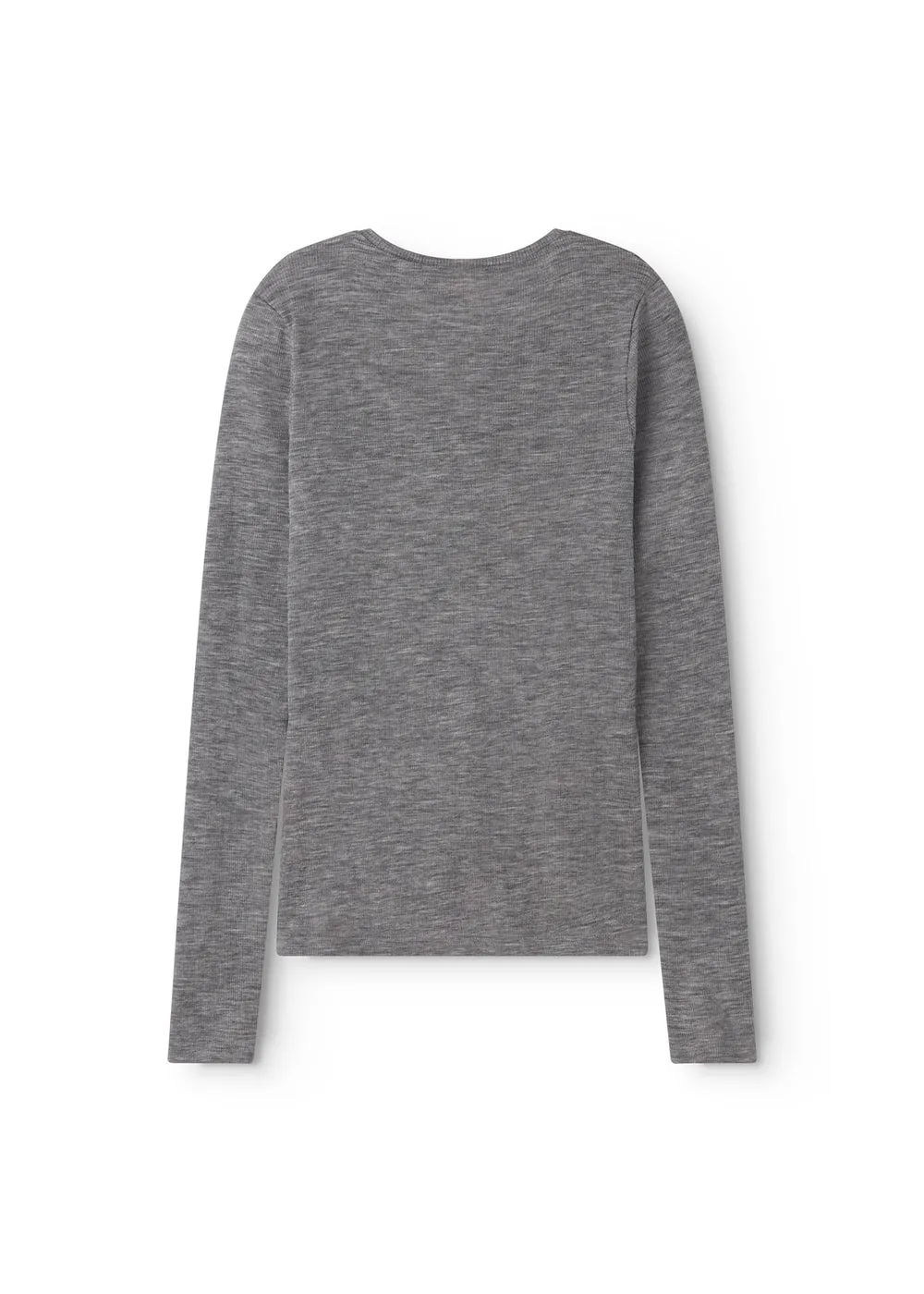 MarMar Tamra W bluse grey melange uld