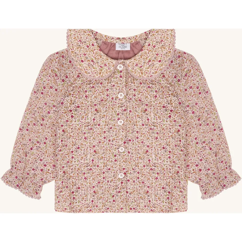 Hust & Claire HCRoselyn skjorte Hushed Pink blomst