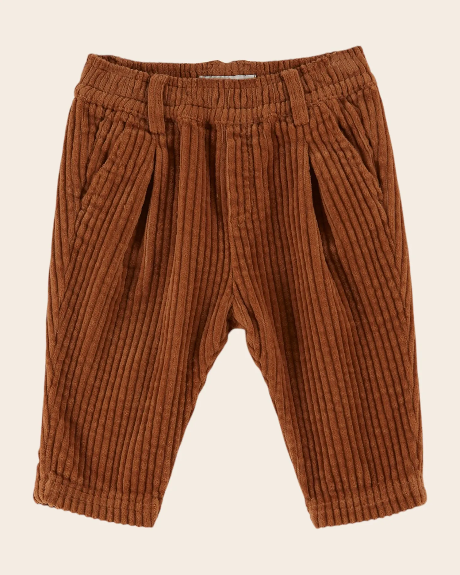 Emile et Ida Pecan fløjlsbukser caramel bred riflet