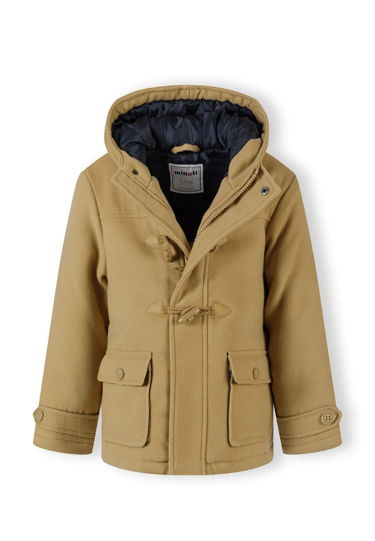 Minoti 41071 dufflecoat sand foret drenge