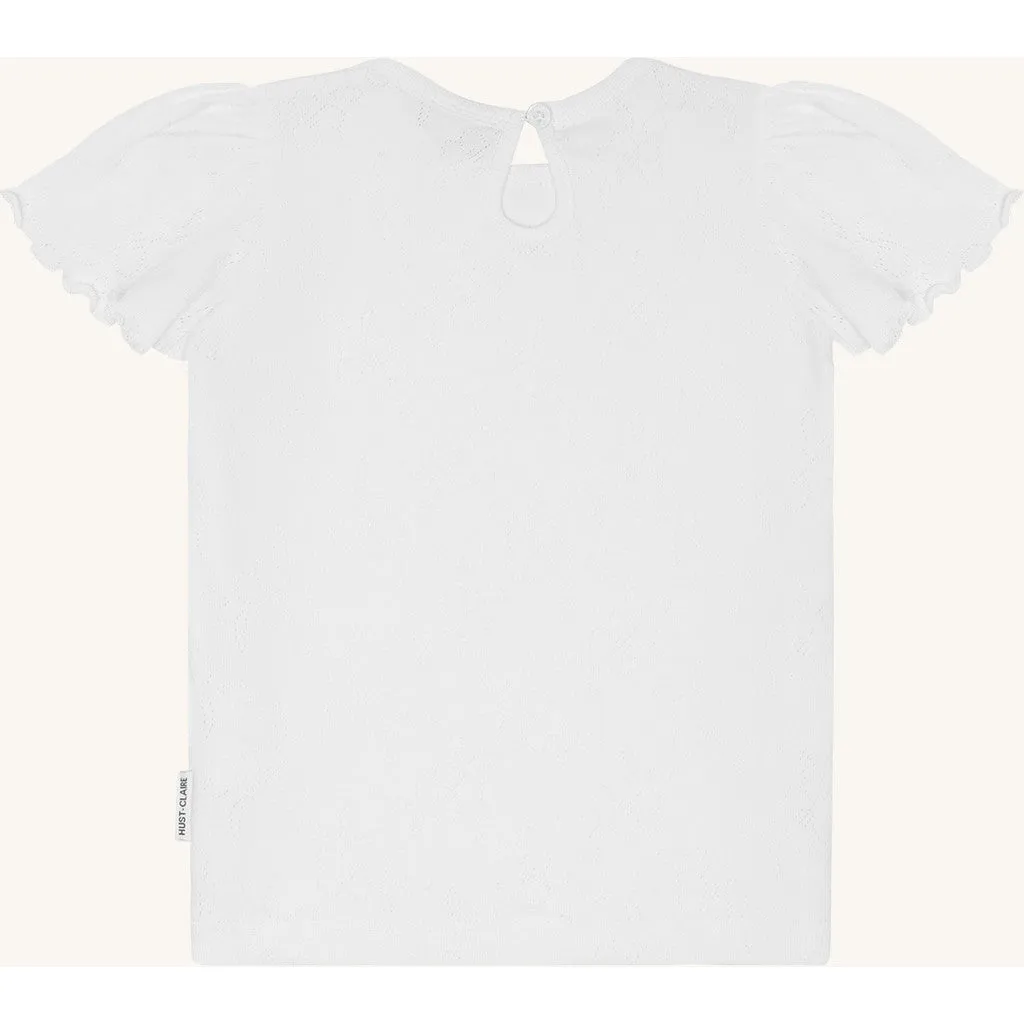 Hust & Claire HCAlma T-shirt Hvid Økologisk Bomuld
