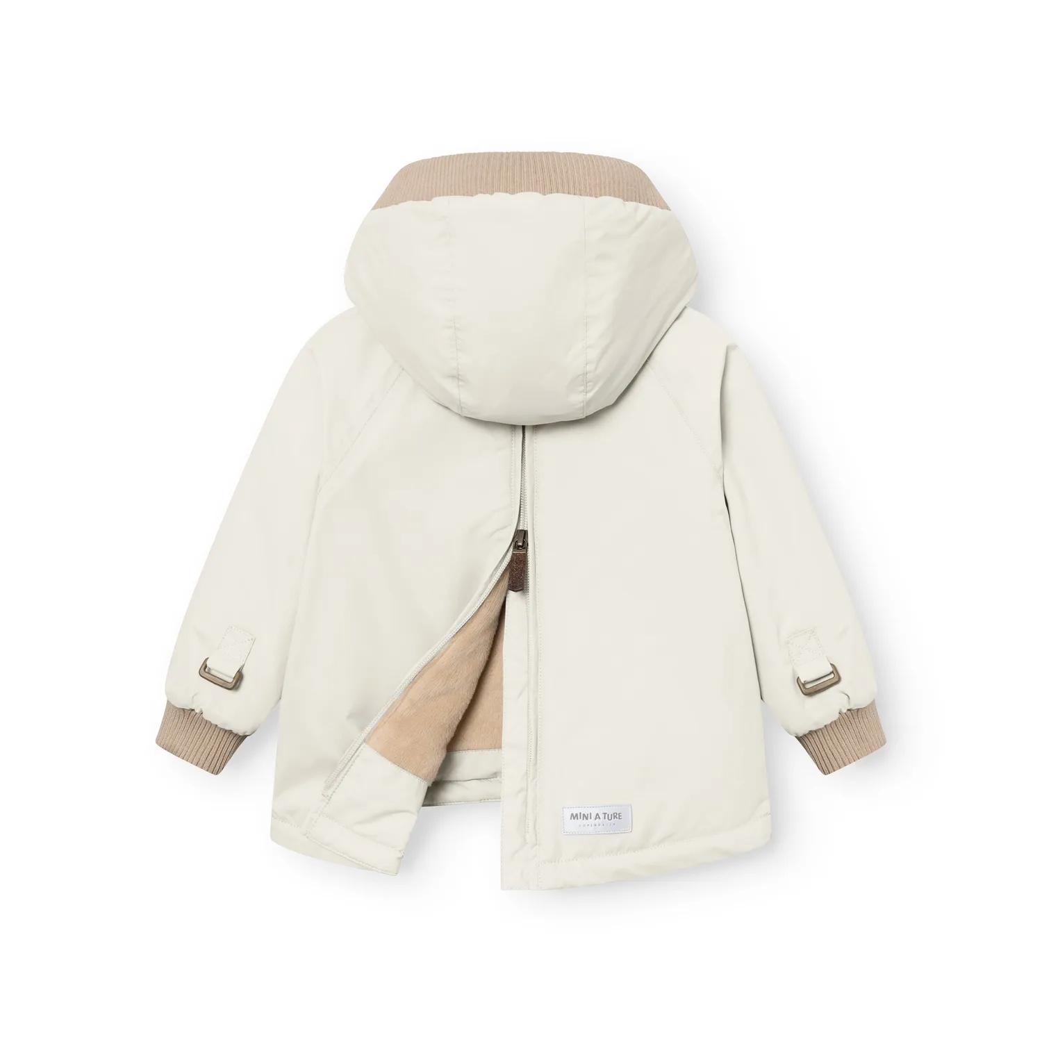 MINI A TURE Babywen vinteranorak Angora Cream fleece