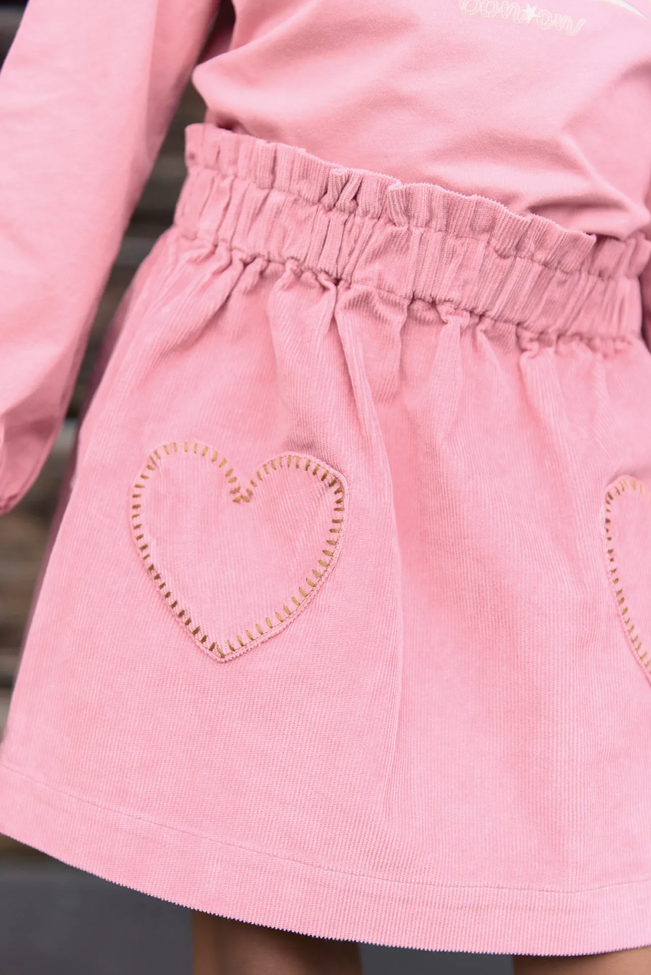 Bonton Douchka nederdel rose pinkyee hjerter 6A