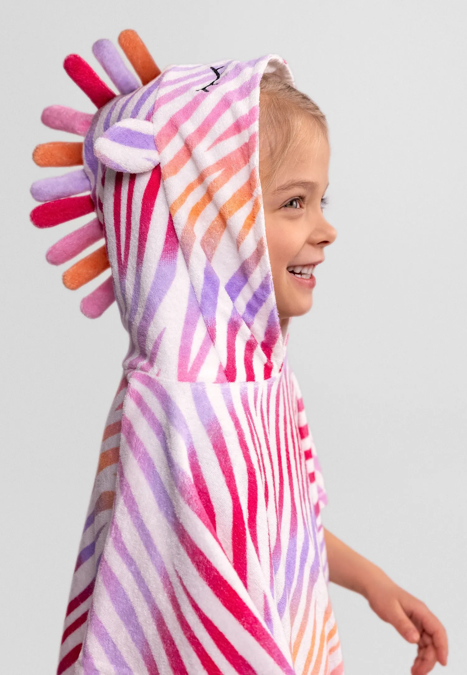 Minoti 44496 badeponcho zebra frotté