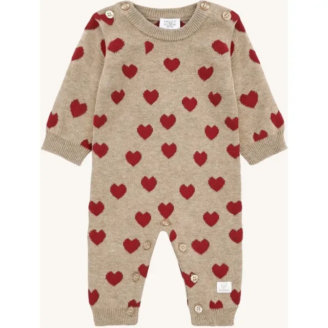 Hust & Claire HCManly Hearts jumpsuit biscuit øko