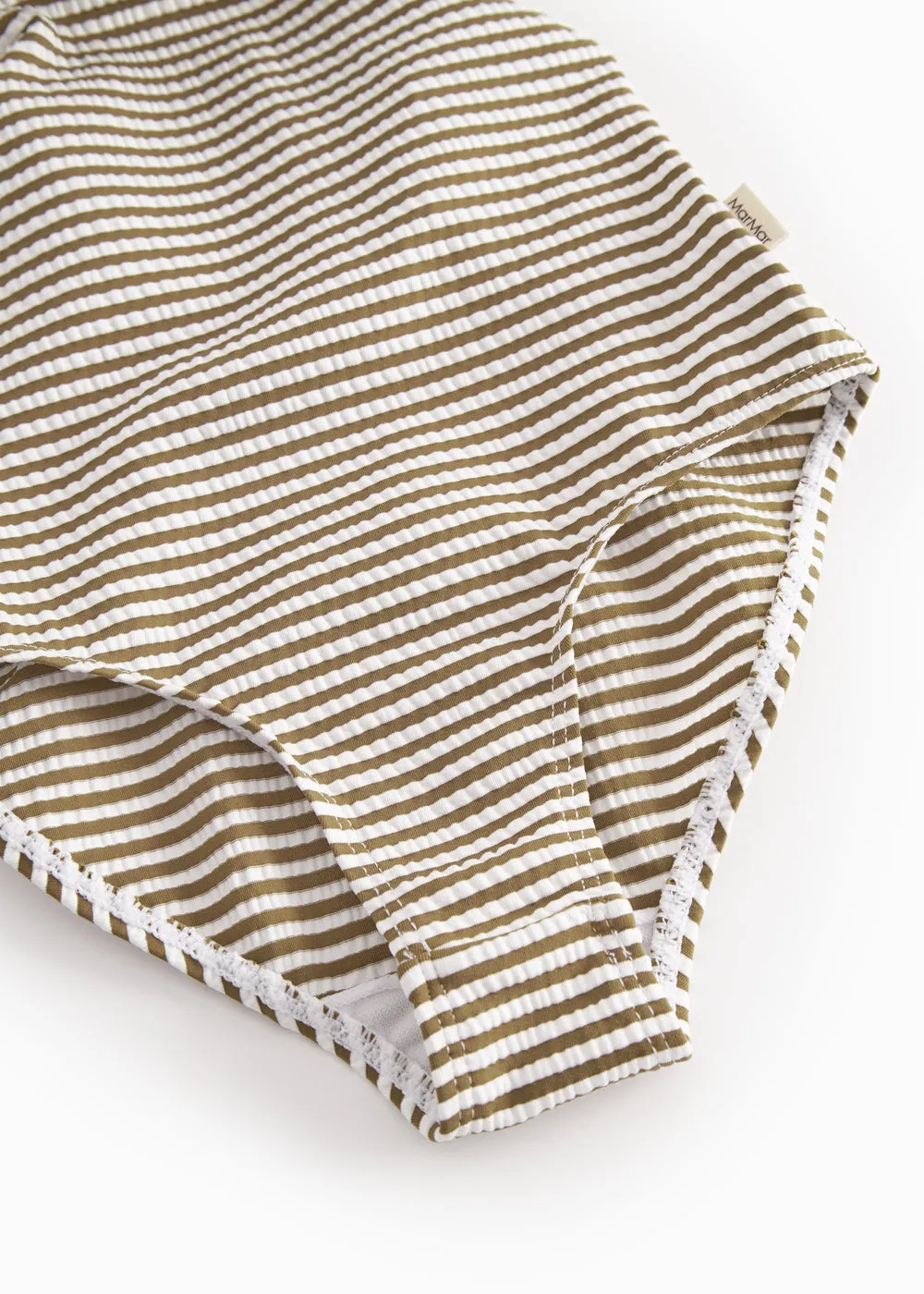 MarMar Swilla badedragt Dark Bronze Stripe