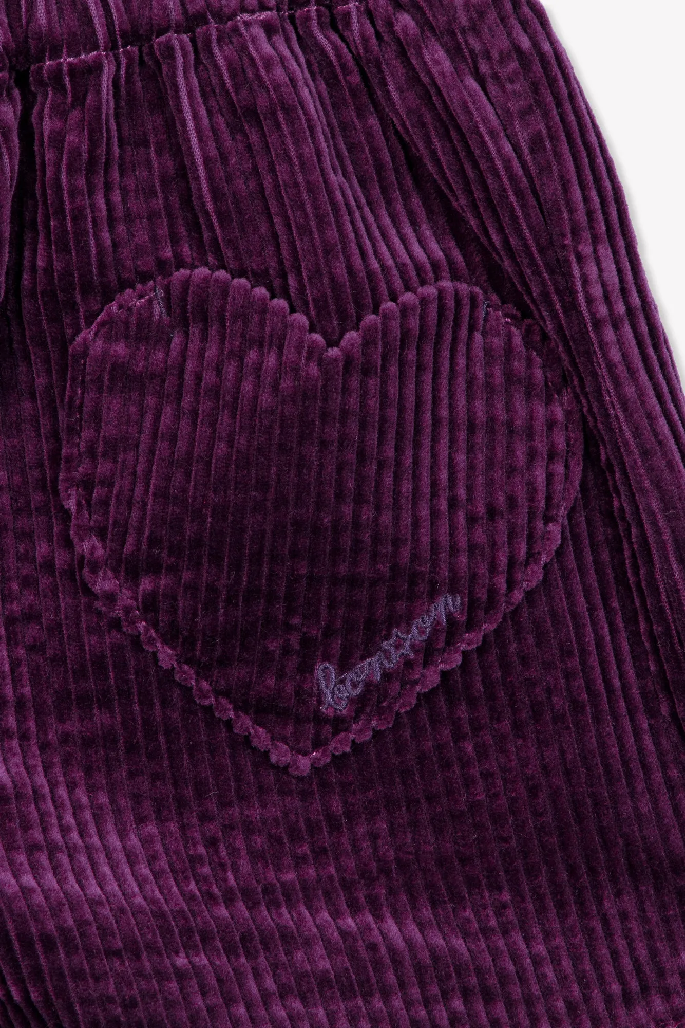 Bonton Purple Rain shorts lilla velour til piger