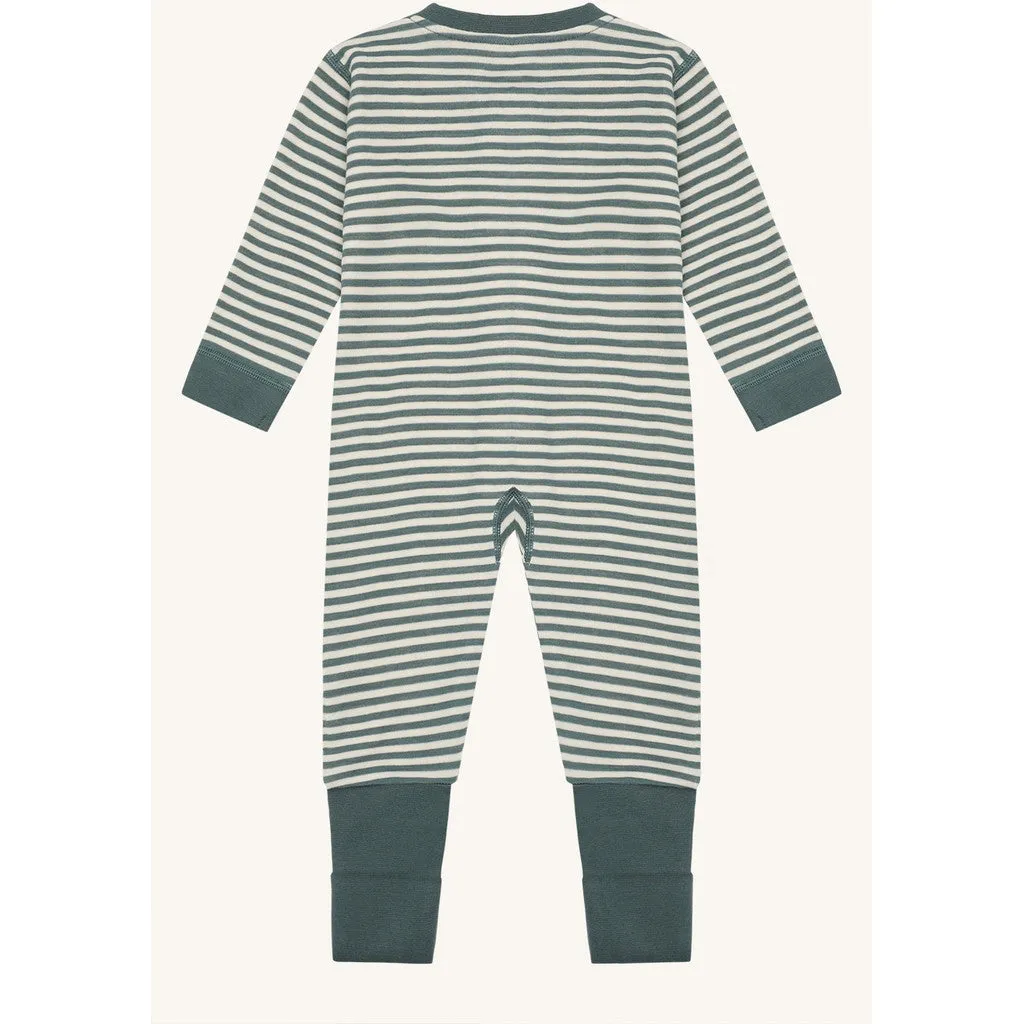 Hust & Claire Manu Silky natdragt Balsam Green uld bambus