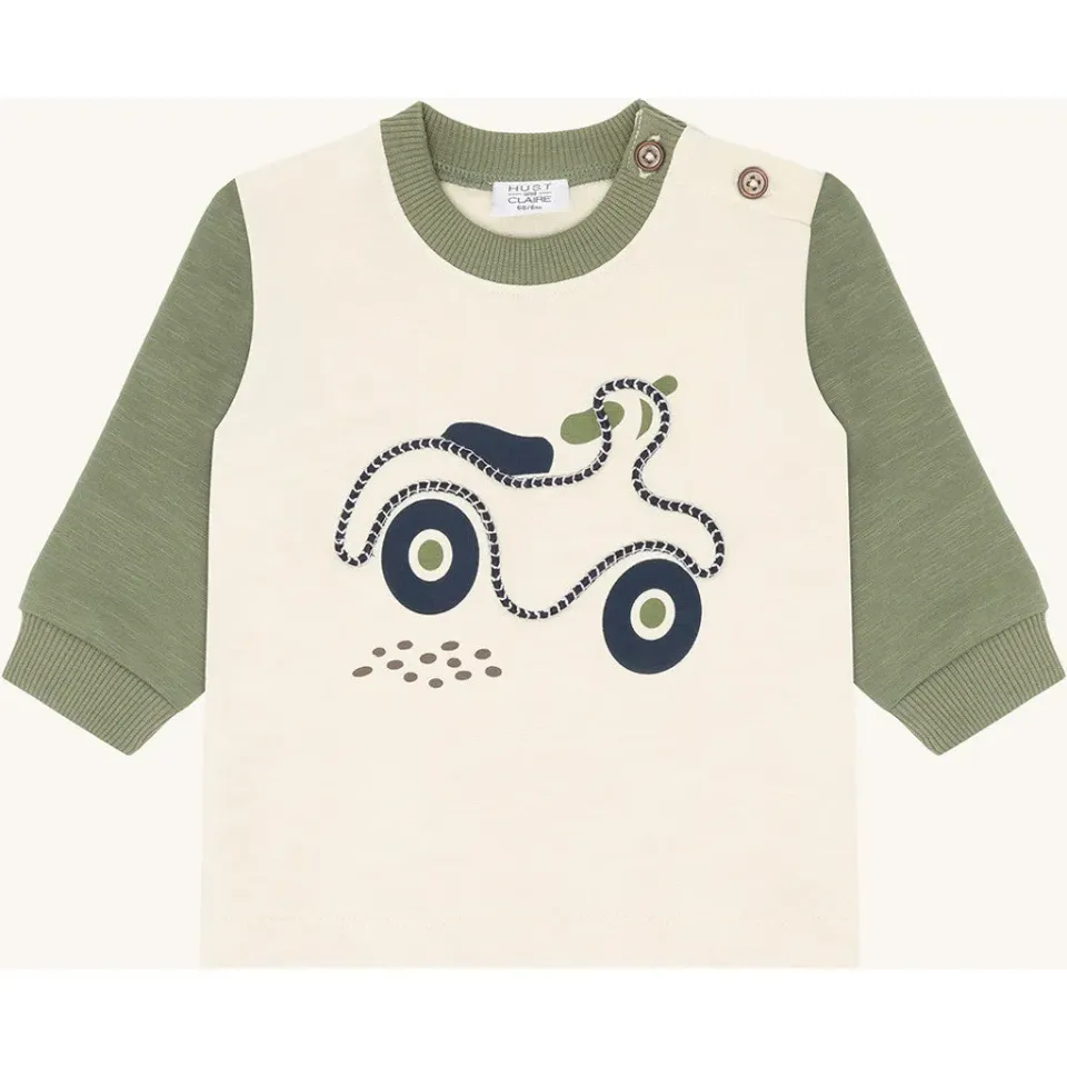 Hust & Claire Sofus Scooter sweatshirt Light Green økologisk