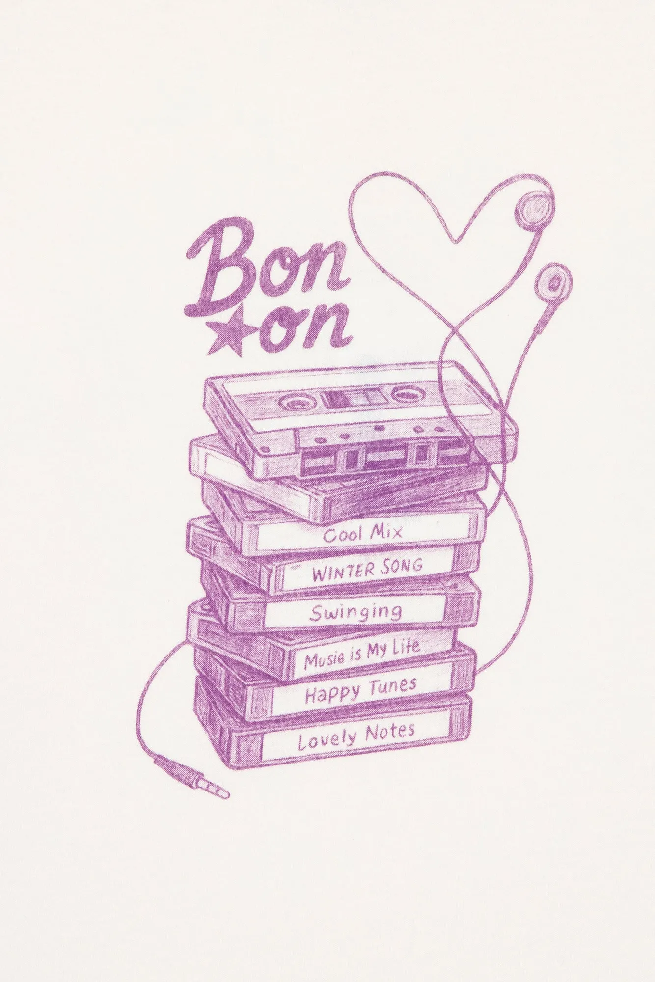 Bonton Taxo K7 langærmet T-shirt ecru bomuld