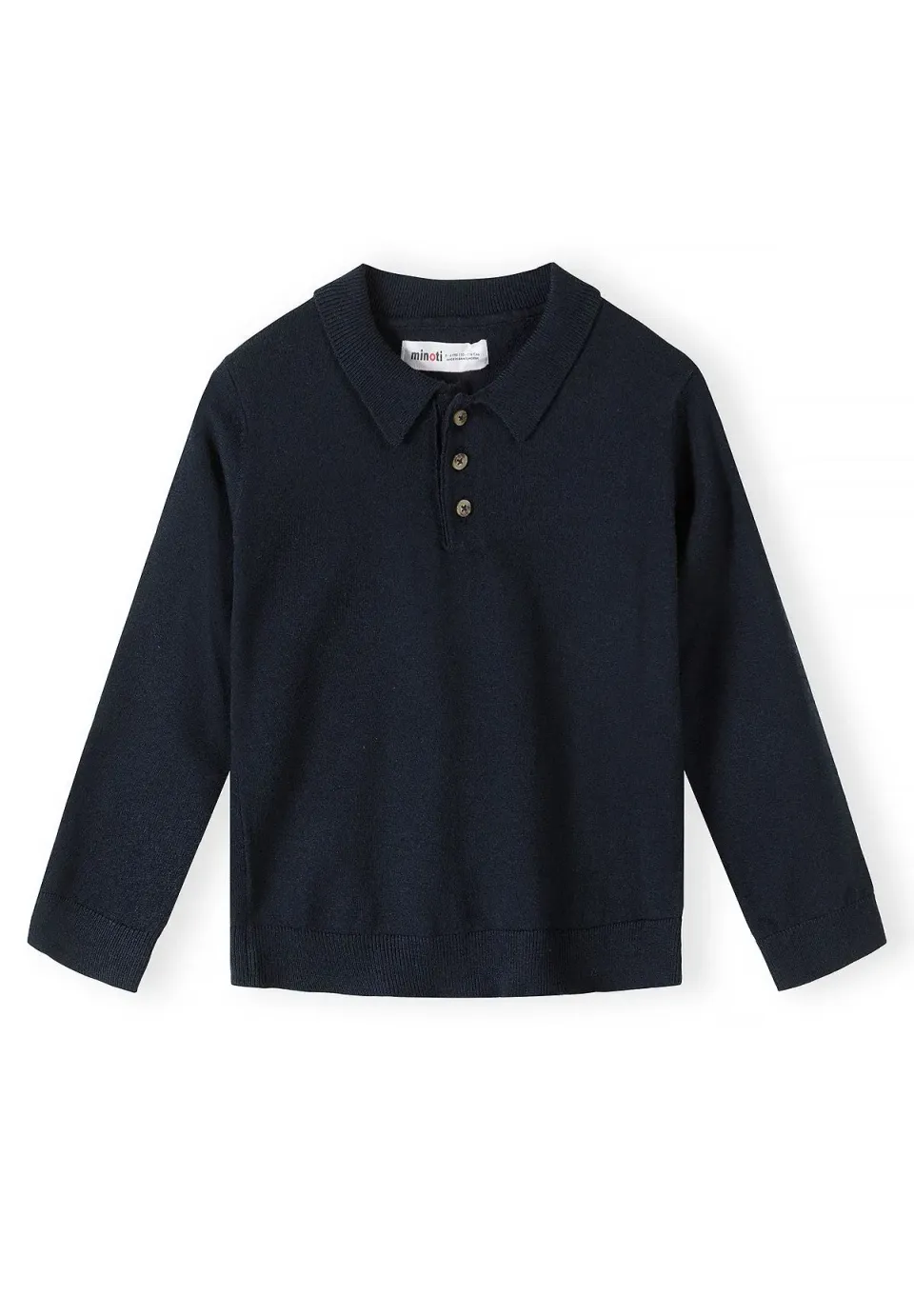 Minoti 45570 sweater navy polokrave til drenge