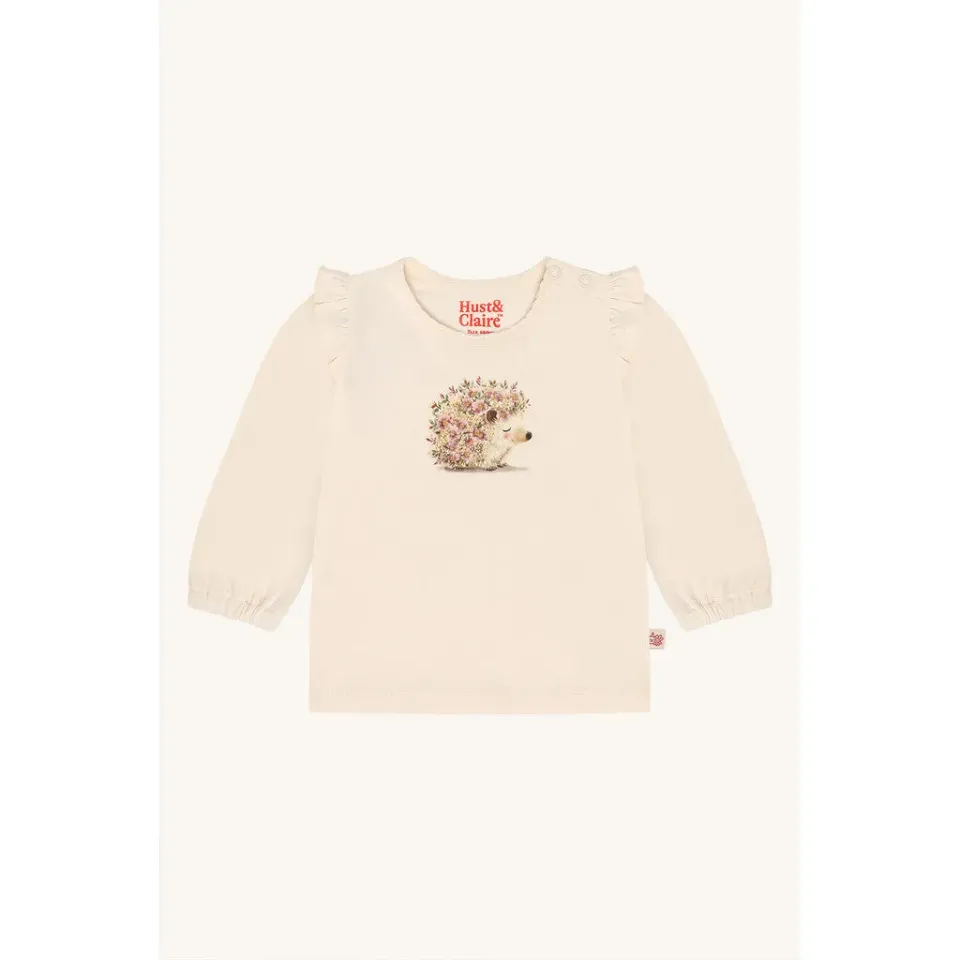 Hust & Claire HCAnna Mouse bluse off white bomuld