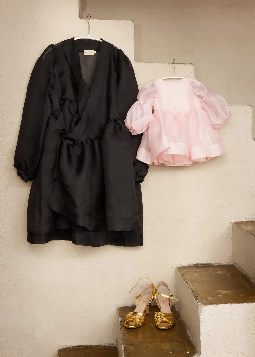 MarMar Dabia W kjole Black organza slå-om