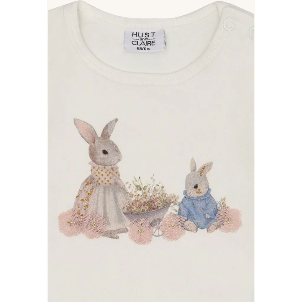 Hust & Claire Britt Cute Rabbit body Sugar økologisk