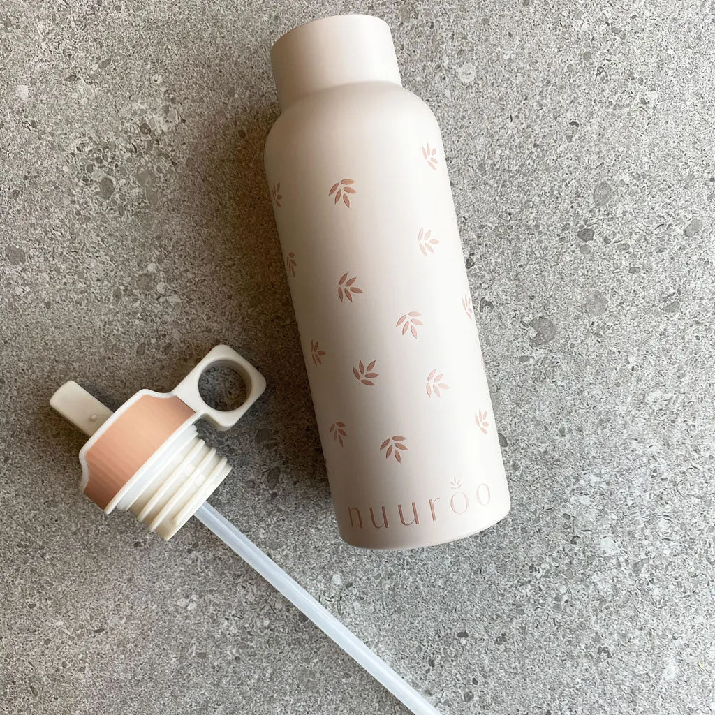 nuuroo Conrad vandflaske 500 ml Cork leaf stål