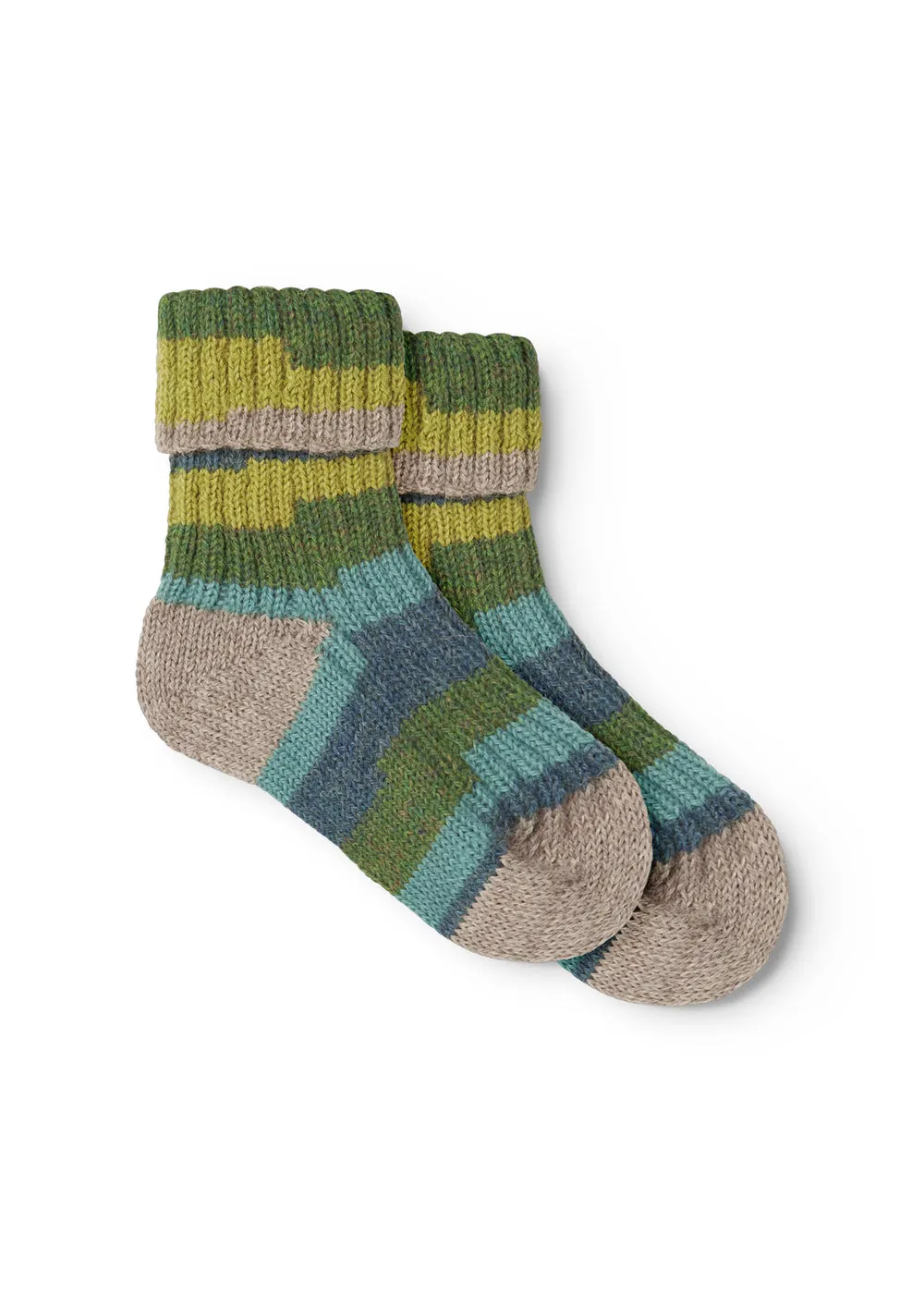 MarMar Azusa striksokker Multicolour Boy alpaka