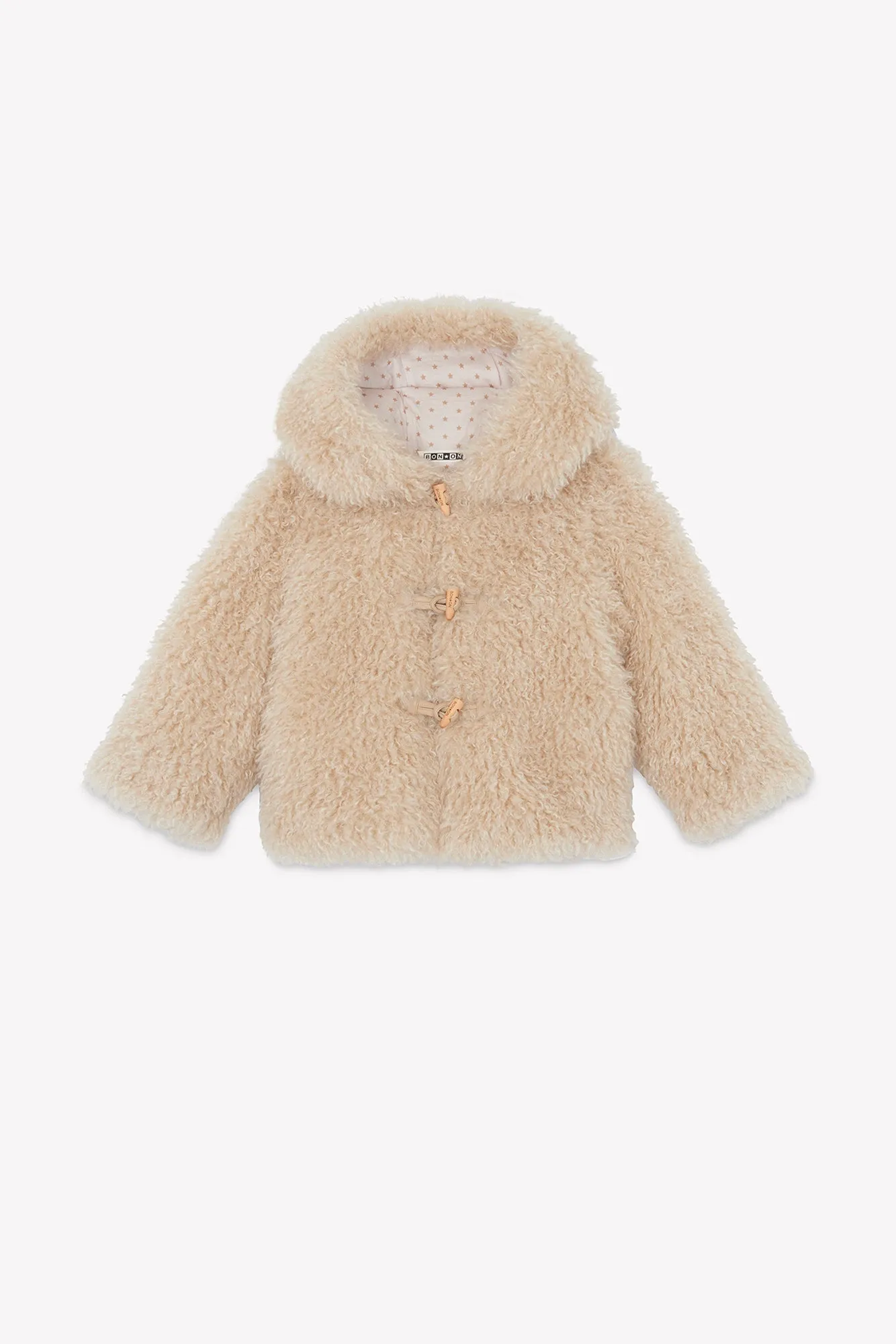 Bonton Mars frakke ecru 6A sherpa
