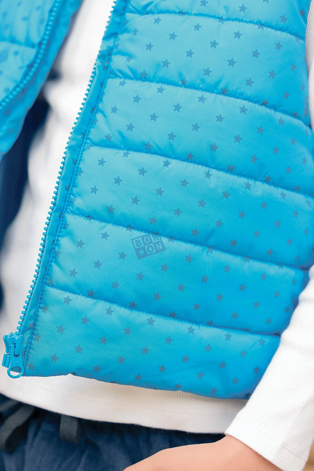 Bonton Nordic vest blå stjerner børn