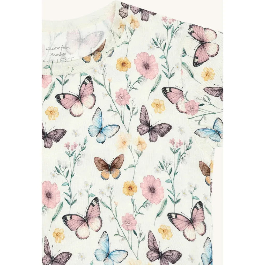 Hust & Claire Fuia Butterfly kjole Ivory bambus