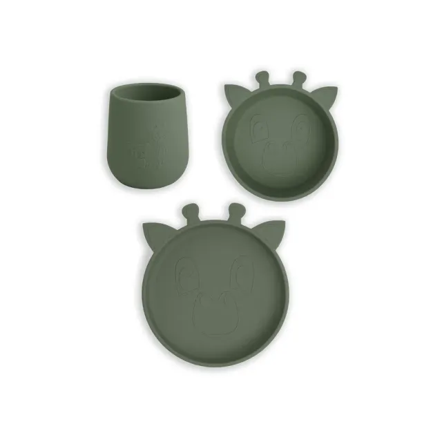 nuuroo Judi servicesæt 3 stk Dusty green silikone