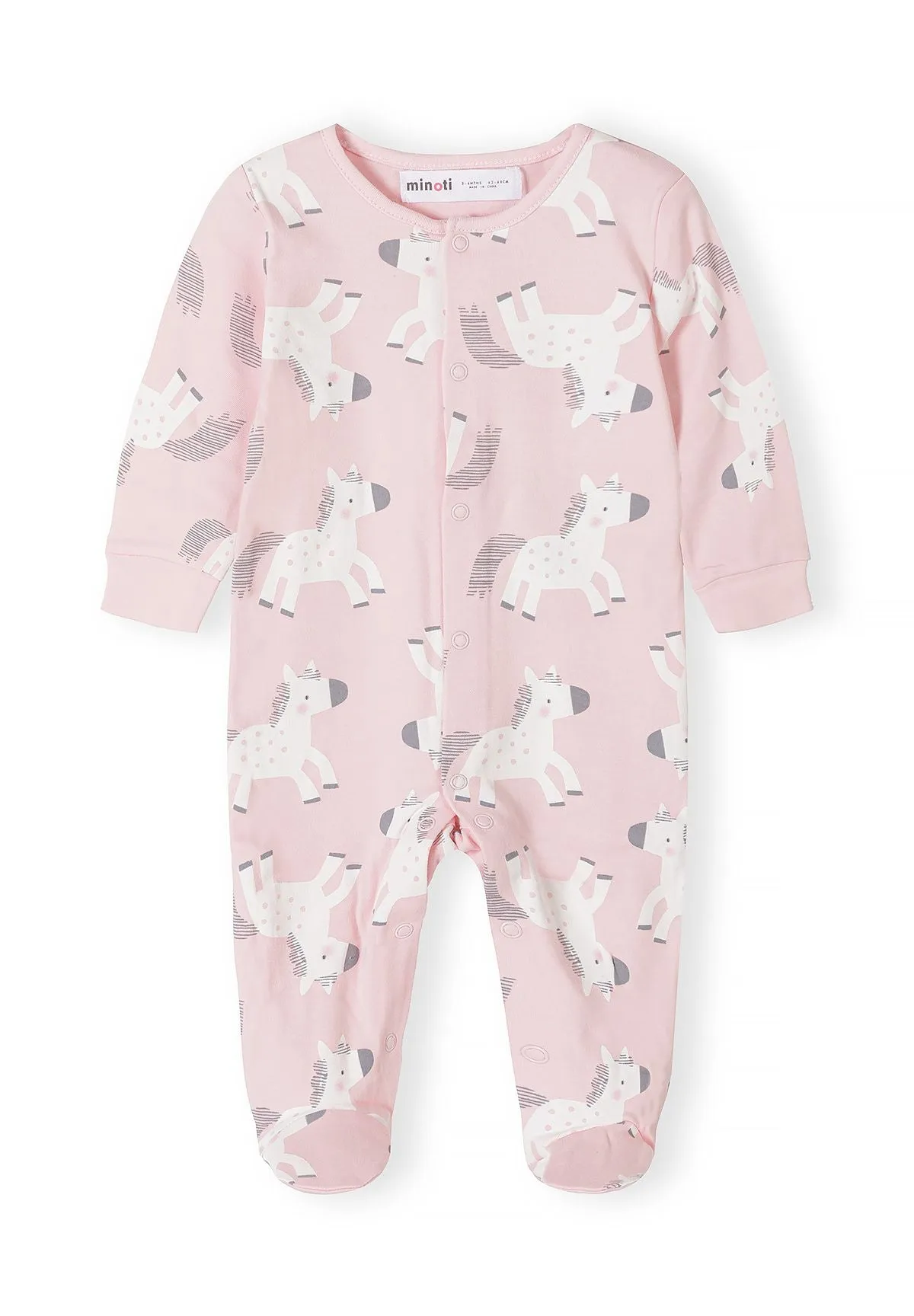 Minoti natdragt til baby 5-pak med print
