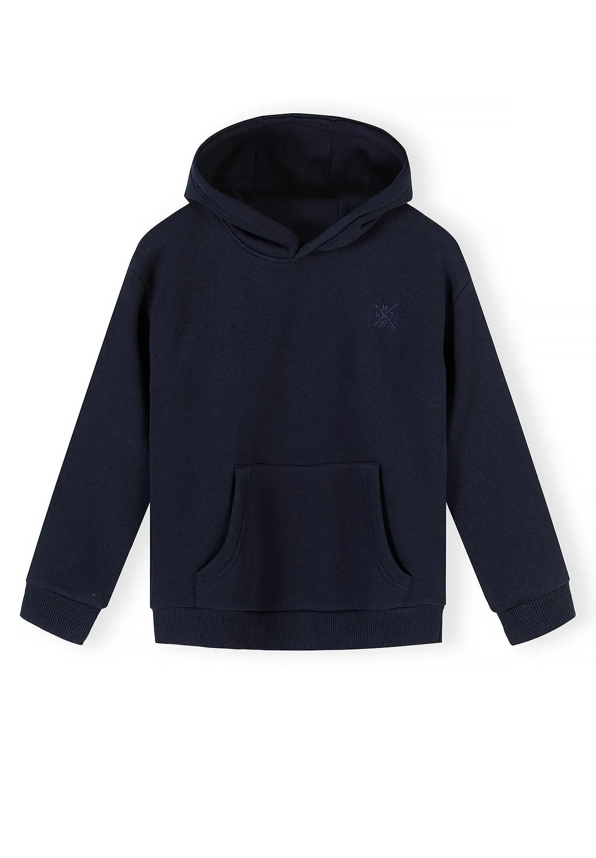 Minoti 45793 sweatsæt drenge navy hoodie