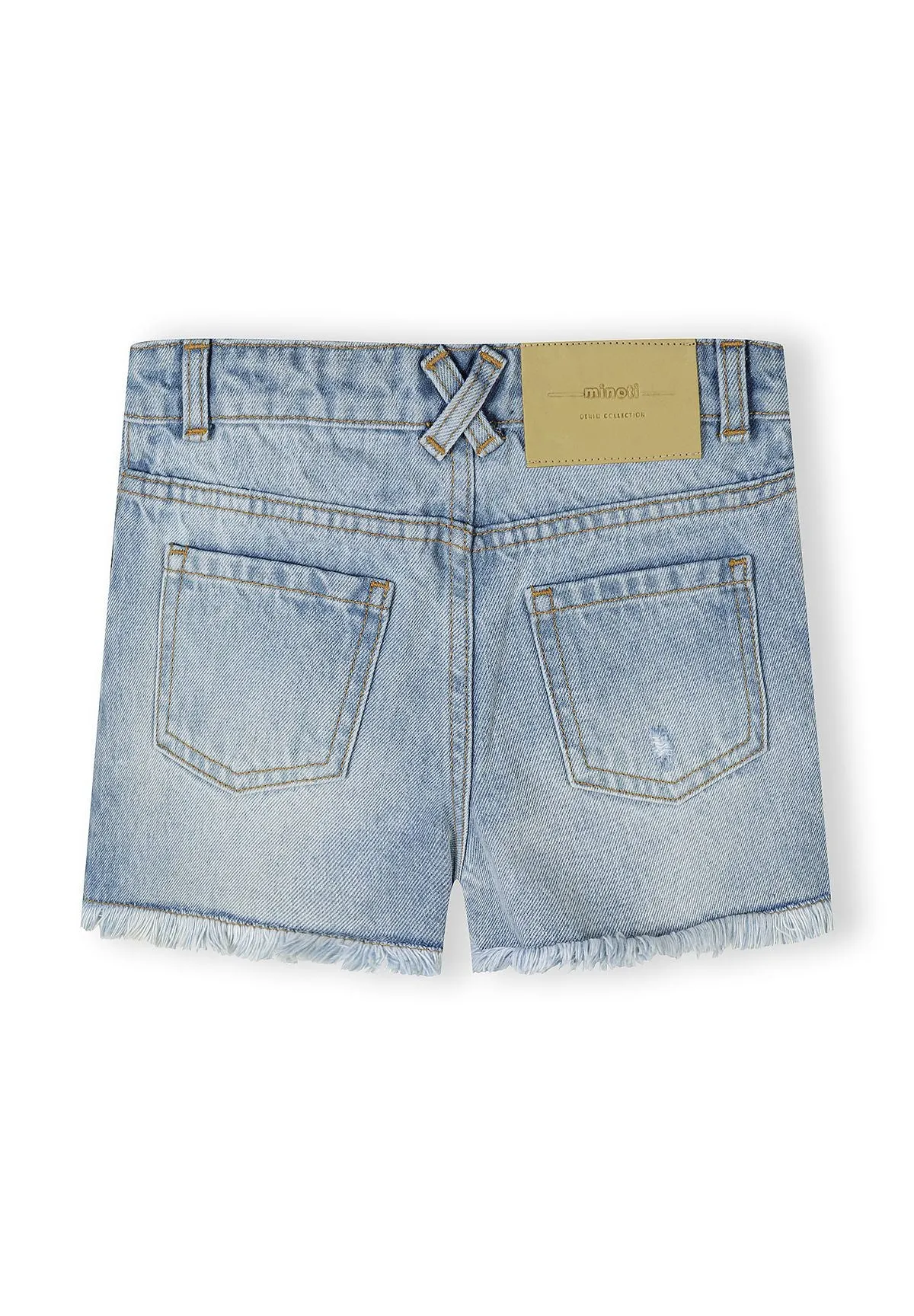 Minoti 44937 denimshorts 2-pak sort stræk