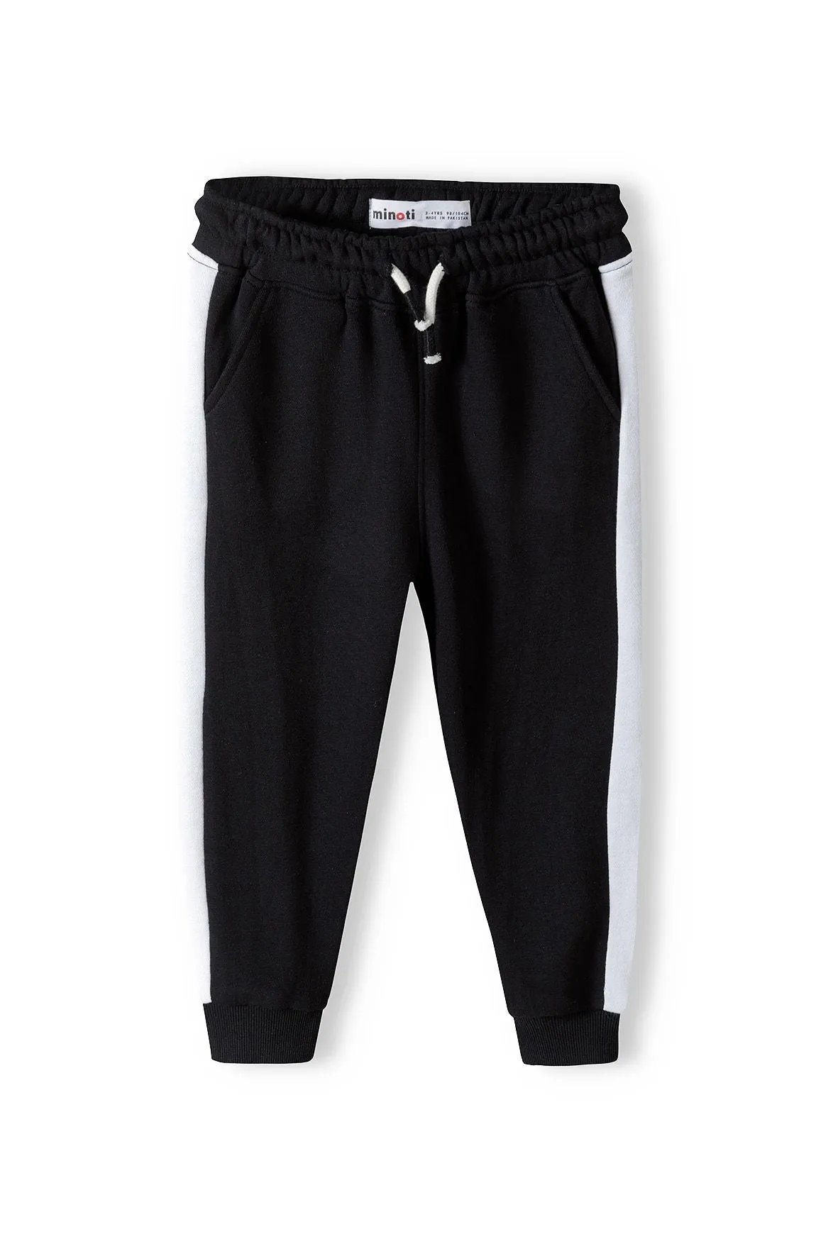 Minoti 38783 Joggingbukser sort striber fleece