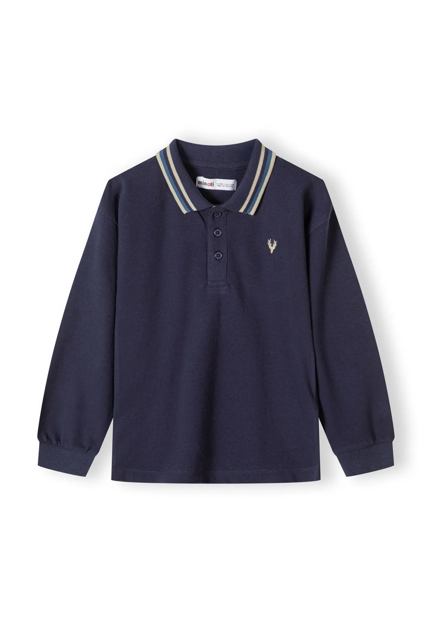 Minoti 44286 polo 2-pak marine petrol drenge